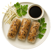 Gỏi cuốn chay, bí