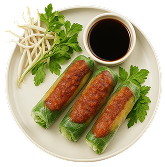 Gỏi cuốn chay, mì căn